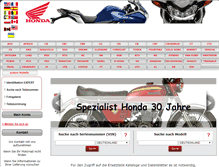 Tablet Screenshot of bike-parts-honda.de